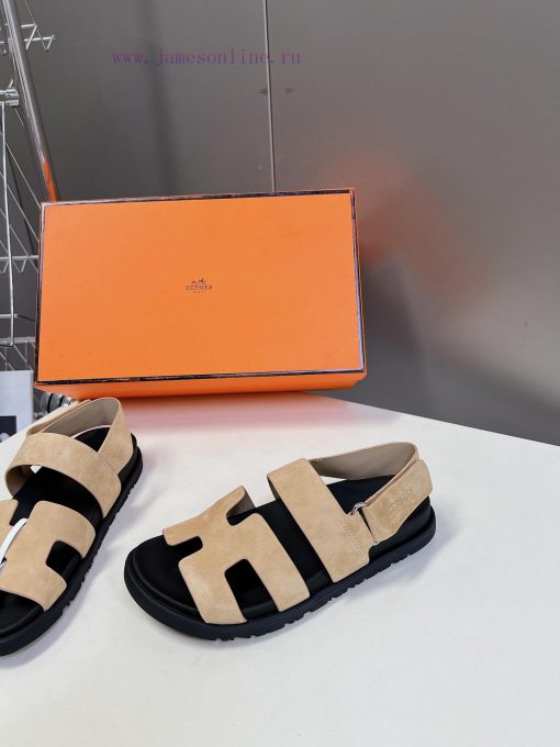 Male 10 Η ERMES Hermes Spring/Summer Classic Couple's Second Uncle Slippers Chypre Ugly Cuteh7rhu8jd - Image 4