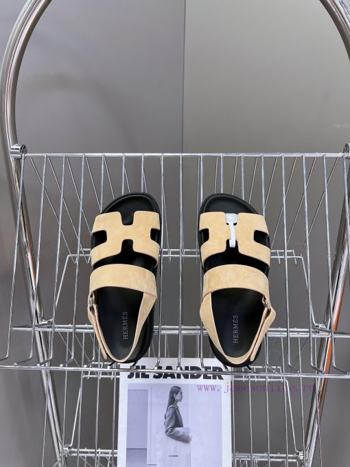 Male 10 Η ERMES Hermes Spring/Summer Classic Couple's Second Uncle Slippers Chypre Ugly Cuteh7rhu8jd - Image 7