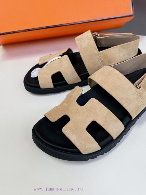 Male 10 Η ERMES Hermes Spring/Summer Classic Couple's Second Uncle Slippers Chypre Ugly Cuteh7rhu8jd - Image 8