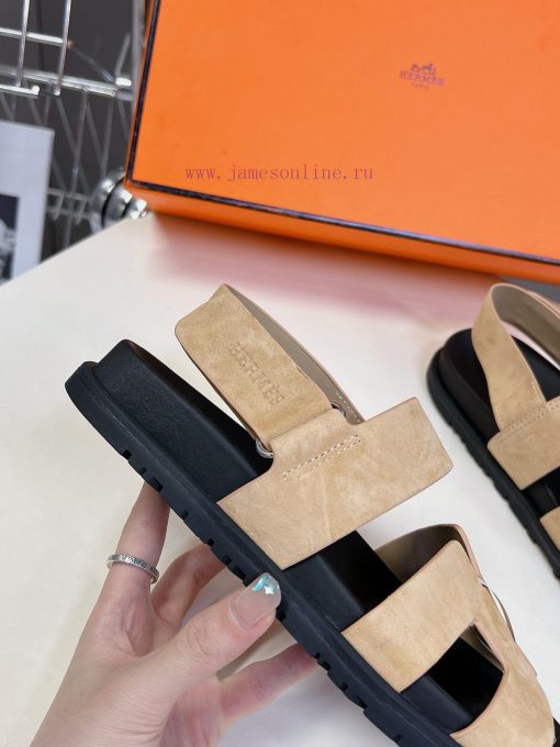 Male 10 Η ERMES Hermes Spring/Summer Classic Couple's Second Uncle Slippers Chypre Ugly Cuteh7rhu8jd - Image 9