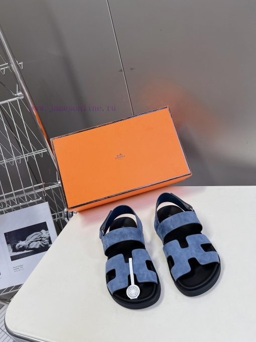 Male 10 Η ERMES Hermes Spring/Summer Classic Couple's Second Uncle Slippers Chypre Ugly Cutecxb39leh - Image 2