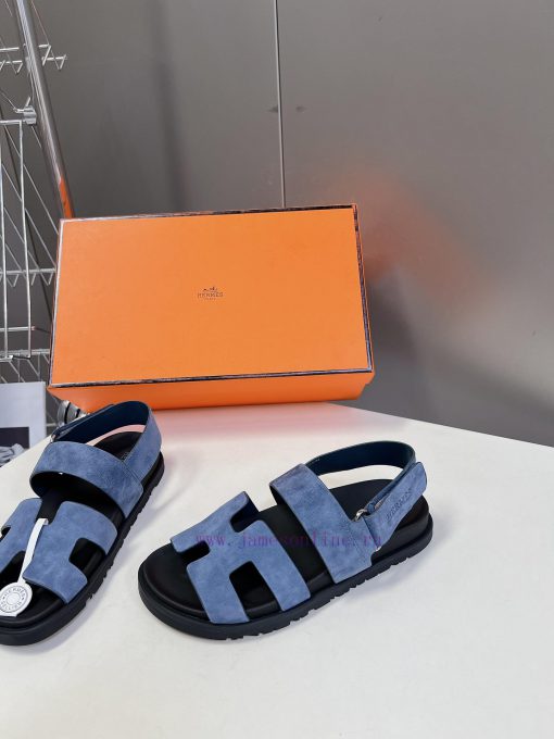 Male 10 Η ERMES Hermes Spring/Summer Classic Couple's Second Uncle Slippers Chypre Ugly Cutecxb39leh - Image 4