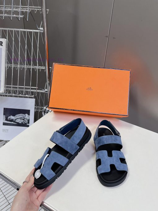 Male 10 Η ERMES Hermes Spring/Summer Classic Couple's Second Uncle Slippers Chypre Ugly Cutecxb39leh - Image 5