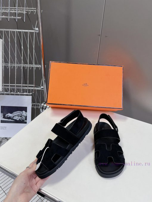Male 10 Η ERMES Hermes Spring/Summer Classic Couple's Second Uncle Slippers Chypre Ugly Cuteei993fhi - Image 5