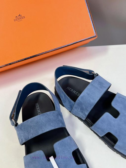 Male 10 Η ERMES Hermes Spring/Summer Classic Couple's Second Uncle Slippers Chypre Ugly Cutecxb39leh - Image 10