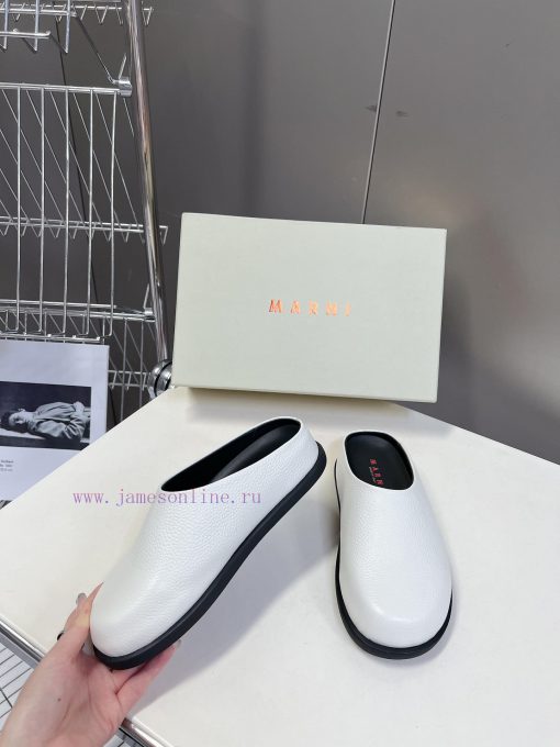 Marni Classic Half Slippers for Spring and Summer: This pair of slippers with contrasting co7uno6hfu - Image 5