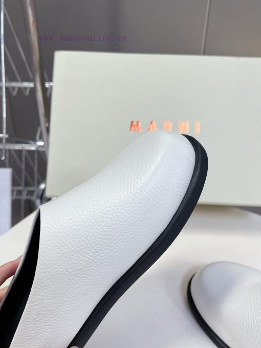 Marni Classic Half Slippers for Spring and Summer: This pair of slippers with contrasting co7uno6hfu - Image 9