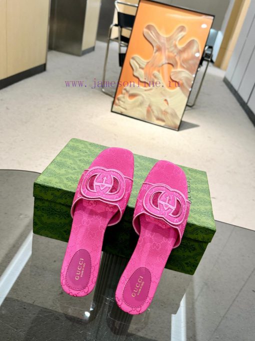 Embroidered Gucci Home 2 New Flat Heel One Line Dragging Long term Production Recommended to8ny5utkb - Image 2