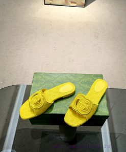 Embroidered Gucci Home 2 New Flat Heel One Line Dragging Long term Production Recommended to3unpx75y