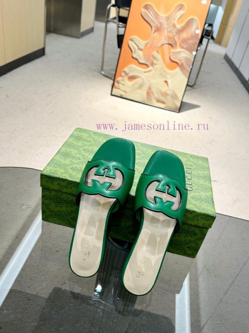 Oil edge Gucci Home 2 new flat heel straight drag for long-term production recommended to betfbxwljn - Image 3