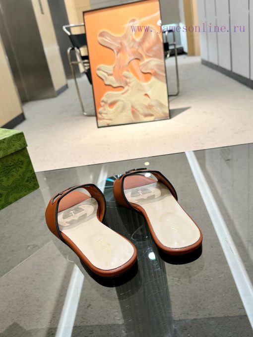 Oil edge Gucci Home 2 new flat heel straight drag for long-term production recommended to bensd9cc7n - Image 7