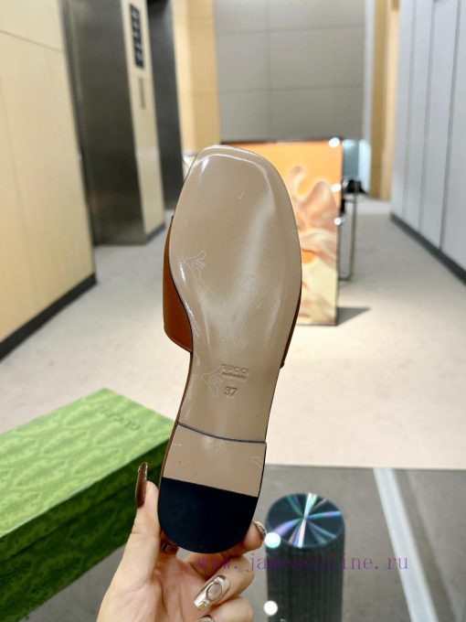 Oil edge Gucci Home 2 new flat heel straight drag for long-term production recommended to bensd9cc7n - Image 9