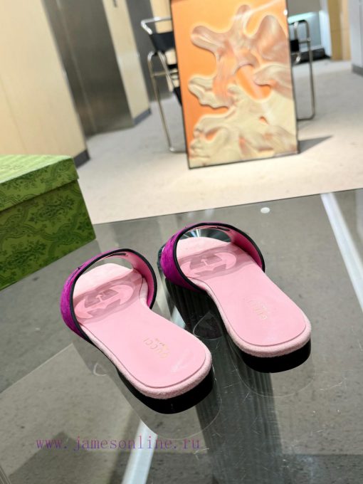 Oil edge Gucci Home 2 new flat heel straight drag for long-term production recommended to be5dfp8476 - Image 6