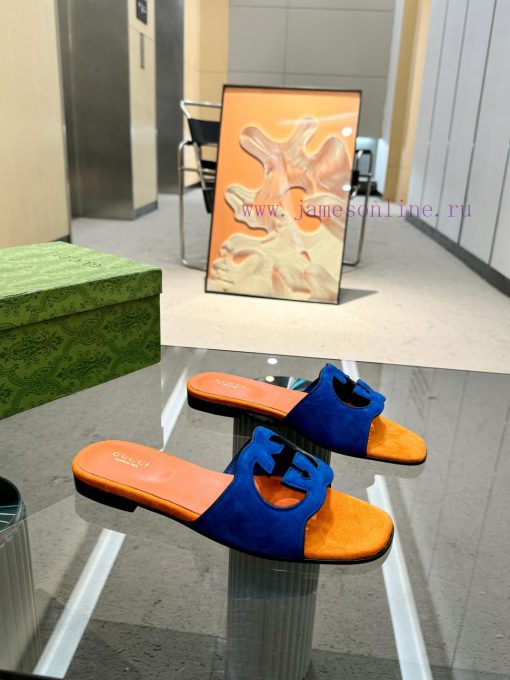 Oil edge Gucci Home 2 new flat heel straight drag for long-term production recommended to be5cj090m0 - Image 6