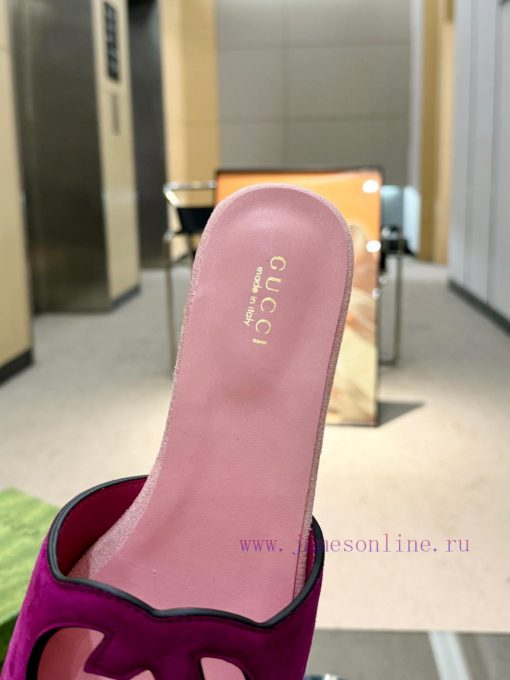 Oil edge Gucci Home 2 new flat heel straight drag for long-term production recommended to be5dfp8476 - Image 7