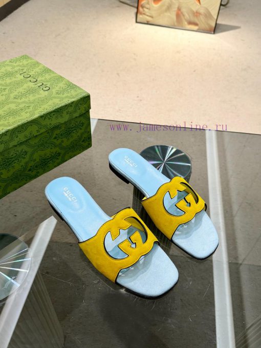 Oil edge Gucci Home 2 new flat heel straight drag for long-term production recommended to beseo9k8h3 - Image 4