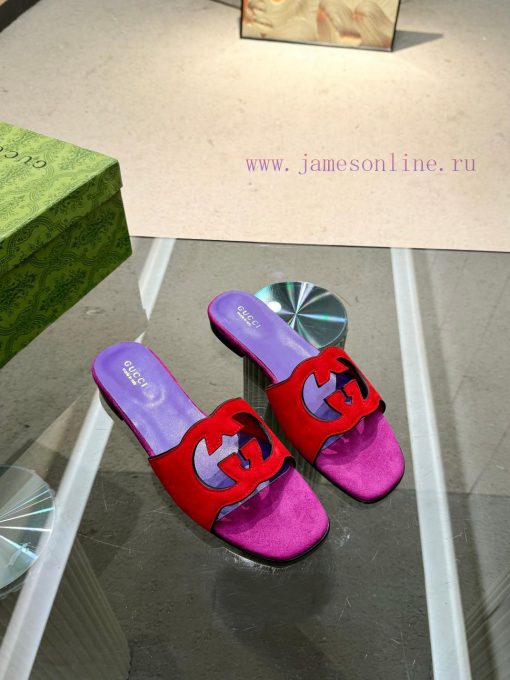Oil edge Gucci Home 2 new flat heel straight drag for long-term production recommended to be555ba2w9 - Image 3