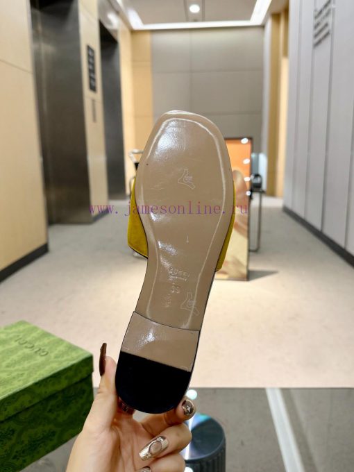 Oil edge Gucci Home 2 new flat heel straight drag for long-term production recommended to be555ba2w9 - Image 8