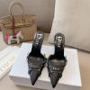 Dior's early spring new pointed Mouller slippers for women, star width CD letter logo high-hz45iwdlt