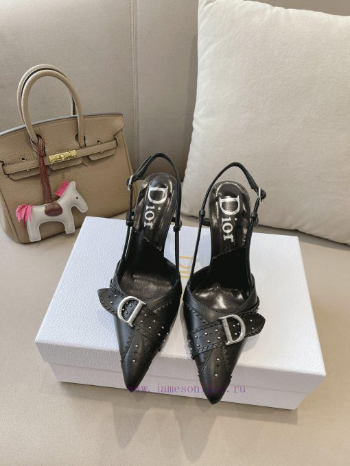 Dior 2024 early spring new star style CD letter logo high-heeled sandals are very comfortablfuuurh4u - Image 2