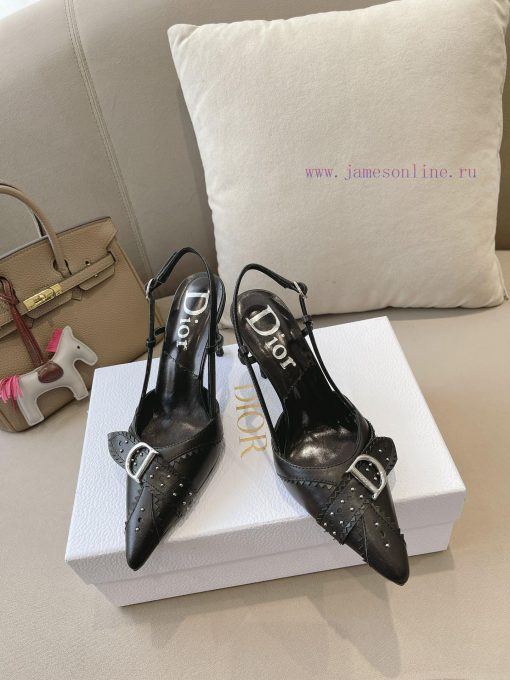 Dior 2024 early spring new star style CD letter logo high-heeled sandals are very comfortablfuuurh4u - Image 3