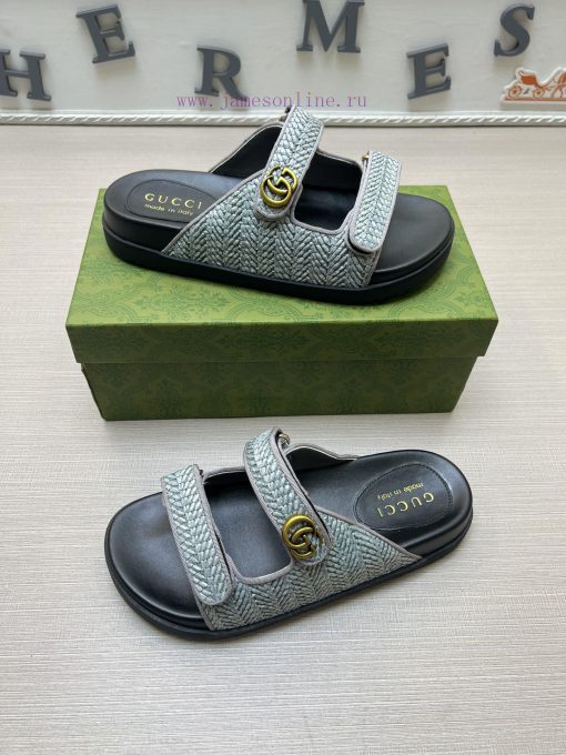 GucciGucci's popular men's fashion slippers are a must-have for spring and summer. The shoe qe99ewti - Image 5