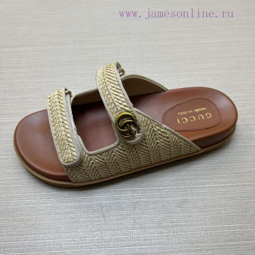 GucciGucci's popular men's fashion slippers are a must-have for spring and summer. The shoe7w9wdsdd - Image 9