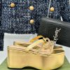 Gucci24S Spring/Summer New Product ShowThick soled chain slippersG Home is reflecting a sens1ao25uwu