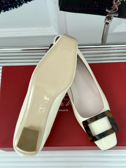Roger Vivie RV Classic Square Button Single ShoeSister, let's compromise on temperamentStandgkgd61dx - Image 10