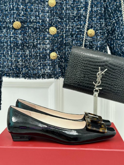 Roger Vivie RV Classic Square Button Single ShoeSister, let's compromise on temperamentStandvyipxhup