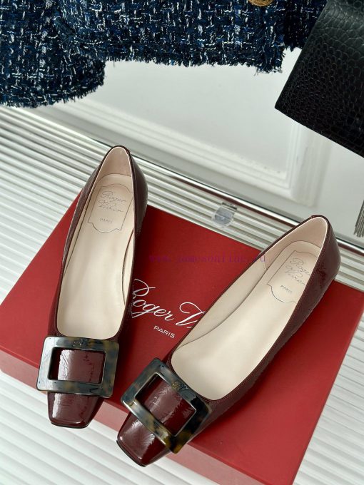 Roger Vivie RV Classic Square Button Single ShoeSister, let's compromise on temperamentStand2qd0l8gm - Image 3