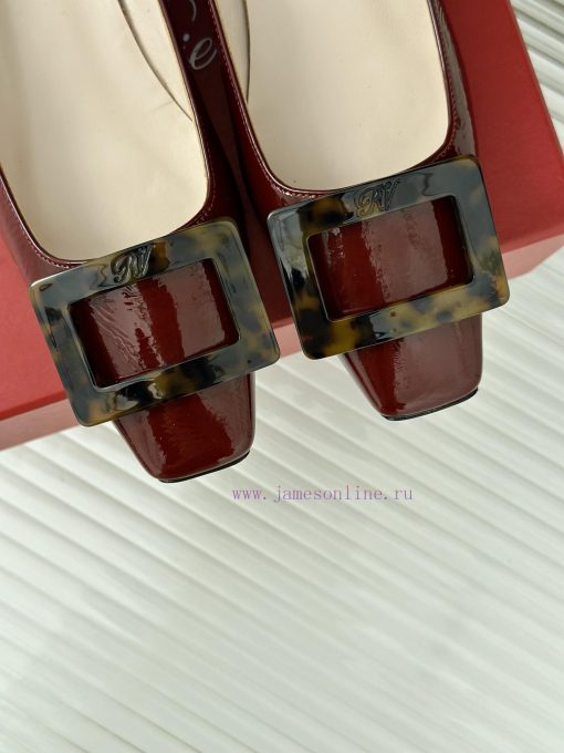 Roger Vivie RV Classic Square Button Single ShoeSister, let's compromise on temperamentStand2qd0l8gm - Image 8
