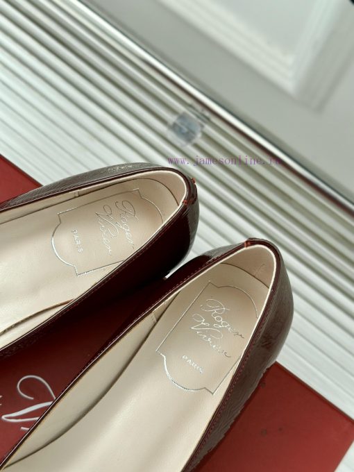Roger Vivie RV Classic Square Button Single ShoeSister, let's compromise on temperamentStand2qd0l8gm - Image 9