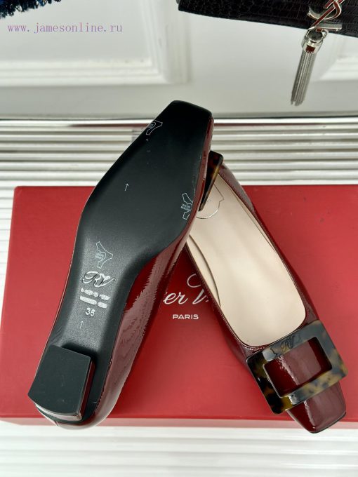 Roger Vivie RV Classic Square Button Single ShoeSister, let's compromise on temperamentStand2qd0l8gm - Image 10