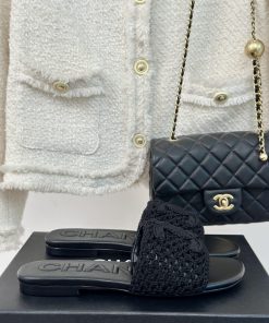 Chanel | Chanel 24P New ProductKnitted Double C Flat Flat SlippersA must-have cool mop serierk8qlgvi