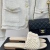Chanel | Chanel 24P New ProductKnitted Double C Flat Flat SlippersA must-have cool mop serie09dr2lzr