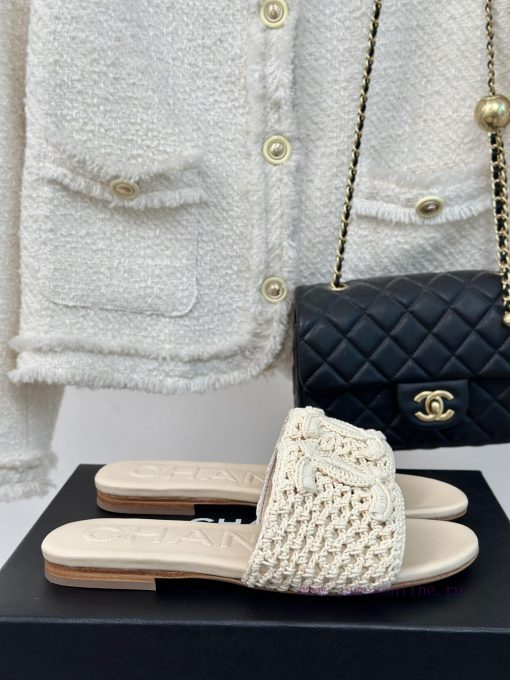 Chanel | Chanel 24P New ProductKnitted Double C Flat Flat SlippersA must-have cool mop serie09dr2lzr - Image 2