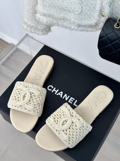 Chanel | Chanel 24P New ProductKnitted Double C Flat Flat SlippersA must-have cool mop serie09dr2lzr - Image 3