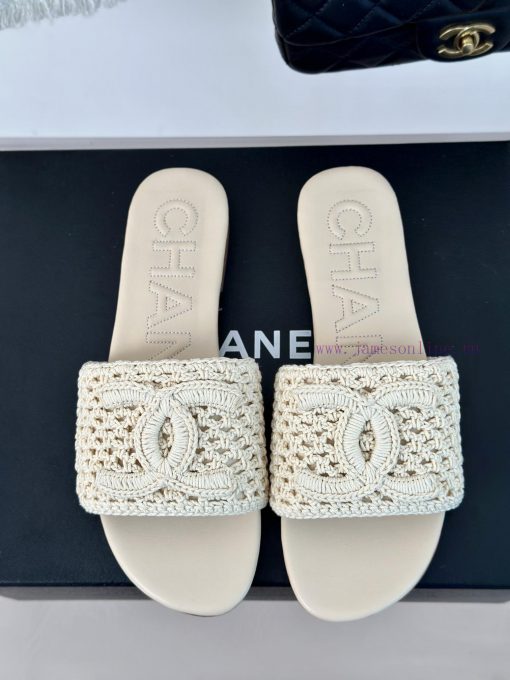 Chanel | Chanel 24P New ProductKnitted Double C Flat Flat SlippersA must-have cool mop serie09dr2lzr - Image 5