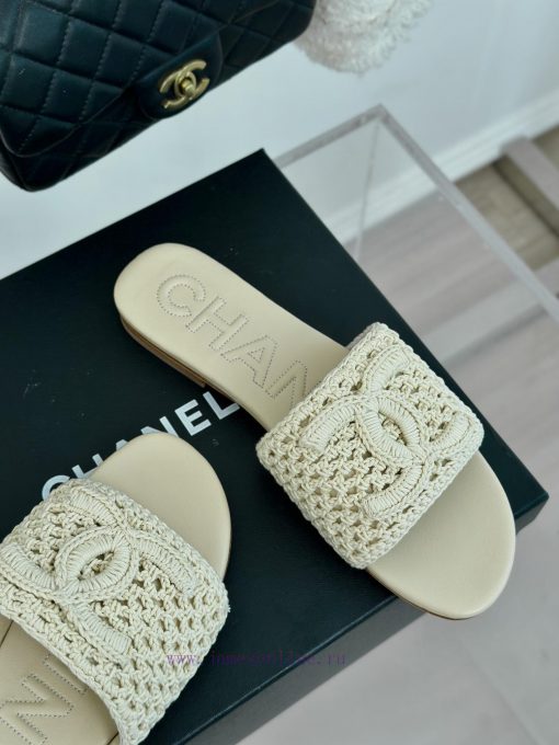 Chanel | Chanel 24P New ProductKnitted Double C Flat Flat SlippersA must-have cool mop serie09dr2lzr - Image 6