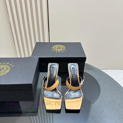 The most2024 Milan Fashion Show Transparent PVC High Heel SandalsExquisite high-heeled sanda7e2r0uj5 - Image 3