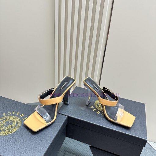 The most2024 Milan Fashion Show Transparent PVC High Heel SandalsExquisite high-heeled sanda7e2r0uj5 - Image 4