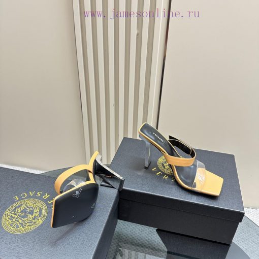 The most2024 Milan Fashion Show Transparent PVC High Heel SandalsExquisite high-heeled sanda7e2r0uj5 - Image 5