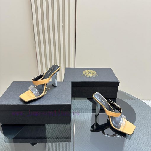 The most2024 Milan Fashion Show Transparent PVC High Heel SandalsExquisite high-heeled sanda7e2r0uj5 - Image 7