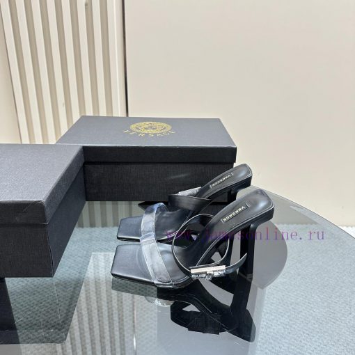 The most2024 Milan Fashion Show Transparent PVC High Heel SandalsExquisite high-heeled sanda583tp4o7