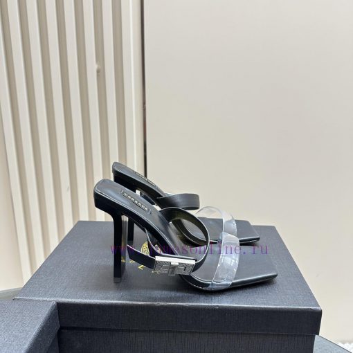 The most2024 Milan Fashion Show Transparent PVC High Heel SandalsExquisite high-heeled sanda583tp4o7 - Image 6