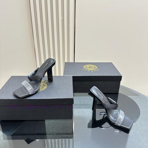 The most2024 Milan Fashion Show Transparent PVC High Heel SandalsExquisite high-heeled sanda583tp4o7 - Image 7