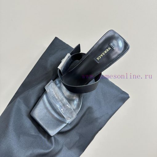 The most2024 Milan Fashion Show Transparent PVC High Heel SandalsExquisite high-heeled sanda583tp4o7 - Image 9