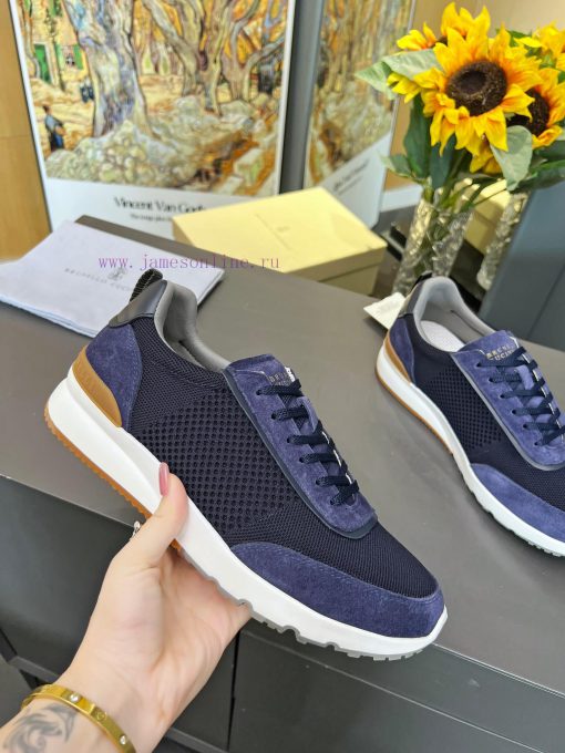 Brunello Cucinelli Four Seasons Knitted Casual Men's ShoesOne to one replica fly weave on thrroxs2hs - Image 2