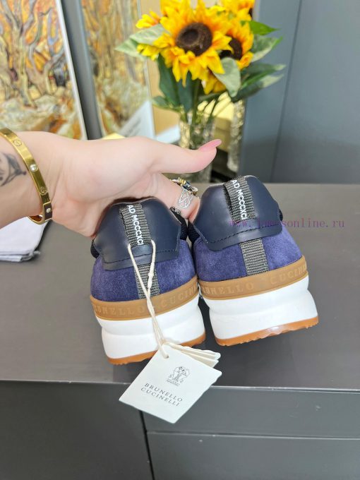 Brunello Cucinelli Four Seasons Knitted Casual Men's ShoesOne to one replica fly weave on thrroxs2hs - Image 7